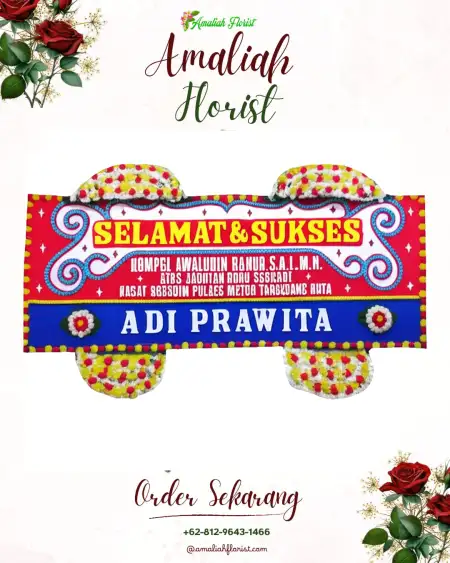 Papan Bunga Ucapan Selamat Makki
